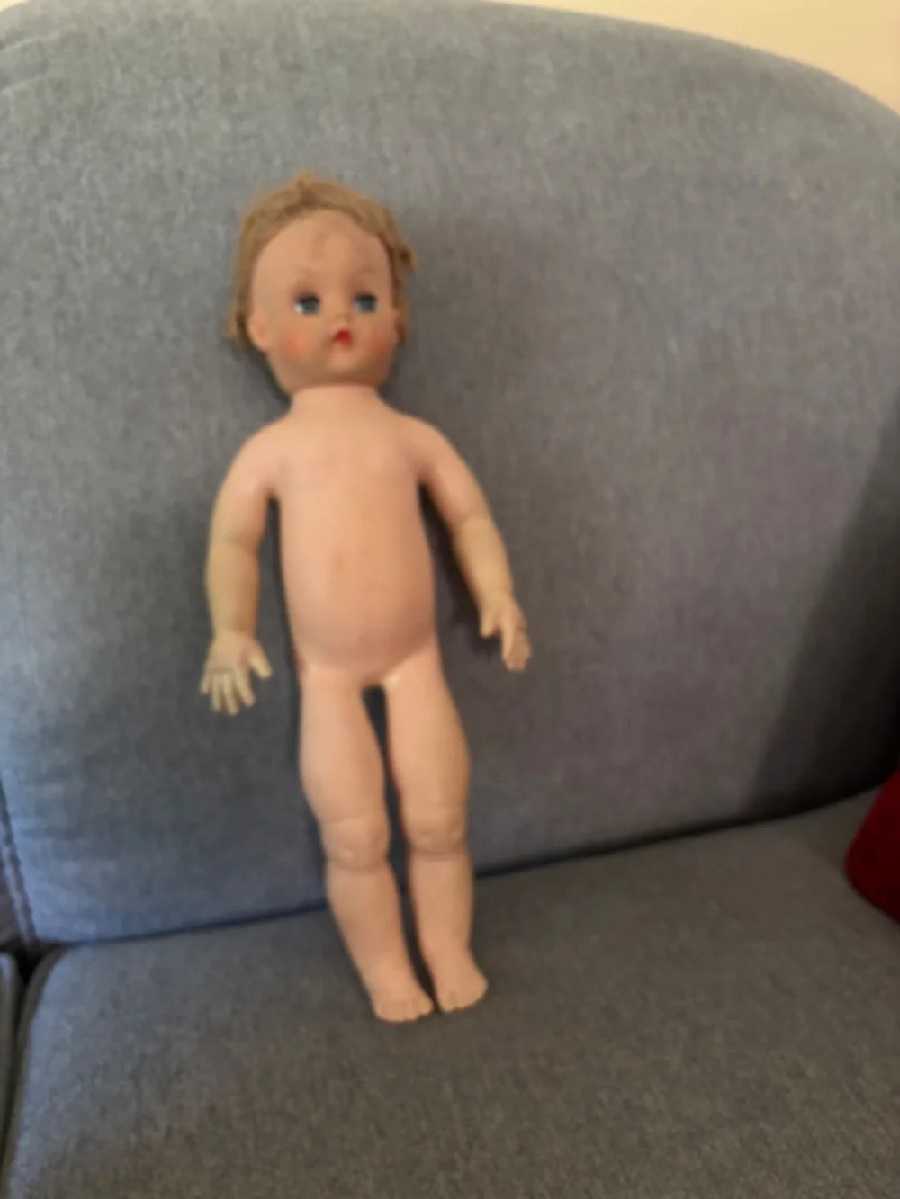 Vintage 1950's Rubber Doll - 17 inch length